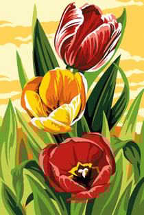 Canevas SEG Tulipes 60 x 40 cm