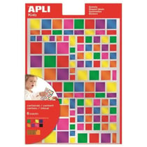 Apli Agipa - Gommettes Carré 756 pastilles métallisées