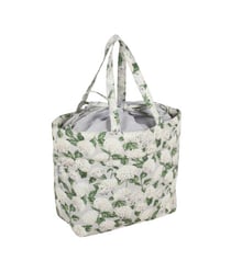 Sac de rangement à cordon "Hortensia" - 18x32x34cm - Hobby Gift Ecru