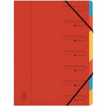 Trieur 7 Compartiments Rouge - Exacompta