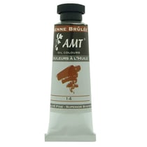 Peinture à l'huile fine en tube terre de sienne brulée 45ml - Amt