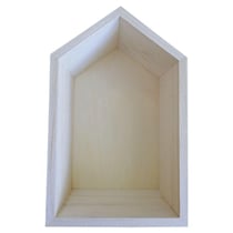 Etagère en bois maison 22,5 x 14 x 10 cm