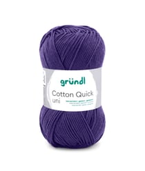Fil à tricoter COTTON QUICK UNI - Gründl - PPSC - certifié Oeko-Tex 161 Violet