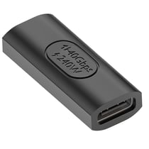 Adaptateur USB-C Femelle 3 en 1 Charge, Synchronisation, Vidéo Noir