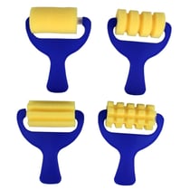 Rouleau mousse fantaisie 7 cm 4 pièces