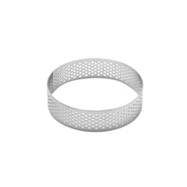 6 Cercles à tartelettes perforés