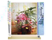 Peinture par Numéro Figured'Art - Côté d'une serre - George Cochran Lambdin - Kit de Loisir Créatif DIY Numéro d'Art Complet - 40x50cm toile roulée + châssis en bois à monter