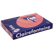 Lot de 5 Ramettes de 250 Feuilles de Papier 120g A4 mm Certifié FSC Rouge groseille CLAIREFONTAINE