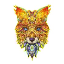 Puzzle en bois - Le Renard Rusé - Boite en carton - Creatifwood