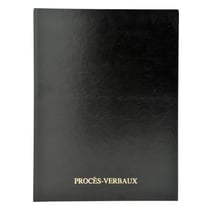 Registre à onglets 32x25cm - Procès-verbaux 200 pages - Noir - Exacompta
