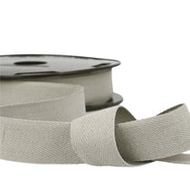 Bobine 50m sergé coton Gris