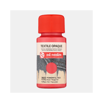 Peinture pour textile opaque - Rouge fort - 3023 - Pour tissu foncé - Art creation - 50ml