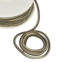 Bobine 25m Cordon carré  4 mm Beige