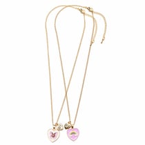 Collier d'amitié BFF duo papillon & arc-en-ciel