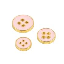 Bouton laqué rose