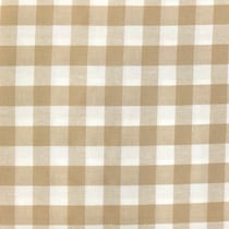 Tissu Rayures Très grands carreaux 17 mm Beige