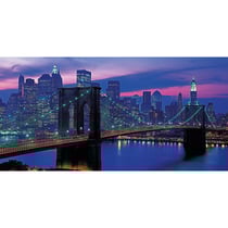 Puzzle pont de brooklyn et le couche de soleil a new-york 13200 pieces - collection geant - clementoni 38009