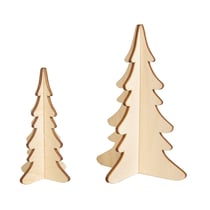 pièces à insérer Sapins, FSC Mix Credit, nature, 9,2x14cm / 6,7x10cm,en 4 pces, 2 pces