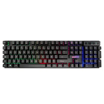 Amstrad Clavier Pro Gamer Filaire avec Rétroéclairage RVB 1,3m Noir