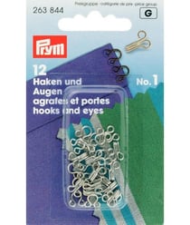 Agrafes et oeillets pour pantalons, jupes et lingerie taille 1 à 3 - Prym Taille 1