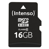 Carte micro SD INTENSO 16 Go classe 10 + adaptateur