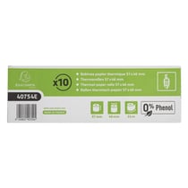 Bobine pour tickets de carte bancaire 57x46mm - 24m - 1 pli thermique 55g/m2 sans Phenol. - Blanc - x 30 - Exacompta