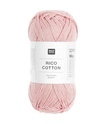 Coton à tricoter ou à crocheter Rico Cotton - Rico Design 305 Rose