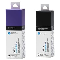 4 feuilles de transfert pour Mug Press - Violet + Noir