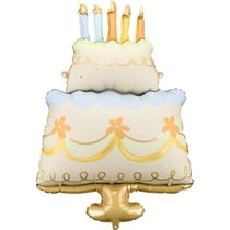 Ballon Géant Aluminium Hélium Gâteau - 75 cm