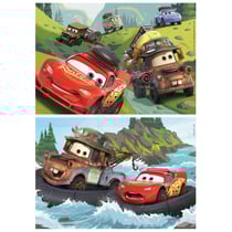 Puzzle en bois cars : flash mcqueen et martin 2 x 25 pièces - educa - 18877