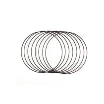 Vaessen Creative Lot d’Anneaux en Métal Ø20cm 3mm Noir 8x