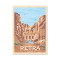 Affiche 30x40 cm - Petra Jordanie - Olahoop Travel Posters