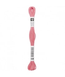 Fil à broder mouliné Uni - Rico Design 036 Rose