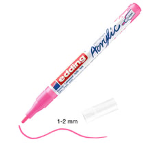 Marqueur Acrylic Edding 5300 - Pointe Fine - Fluo Rose