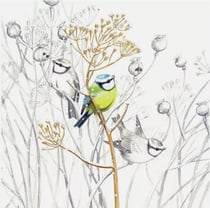 Lot de 4 serviettes en papier découpage collage 33 cm OISEAU BRANCHE O 731