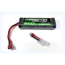 Batterie Ni-Mh 5100mAh 7.2V Tamiya + dean - 4100013