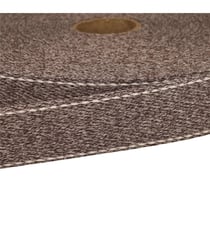 Bobine 20m sangle chinée point sellier 30mm marron chocolat