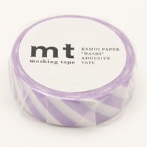 Masking Tape - Rayure mauve - 7 m x 15mm