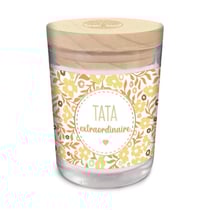 Bougie verre - Parfumée - Tata extraordinaire - Idées cadeaux