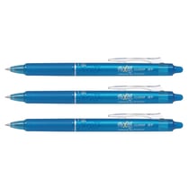 Lot de 3 stylos roller rétractables Pilot Frixion Ball Clicker Pointe Moyenne 0,7 Turquoise