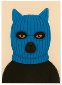 Affiche Chat masqué | A3 : 29,7x42cm