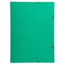 Chemise à élastique 3 rabats carte lustrée 600gm2 - A3 - Vert - x 5 - Exacompta