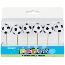 6 Bougies pics Ballons de foot