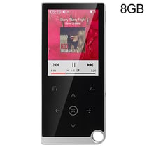Lecteur MP4 Rouge 2.4 Pouces 8GB Écran Tactile Musique Vidéo E-Book Alarme Gris YONIS