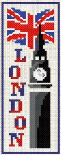 Kit à broder point de croix marque page Big-Ben