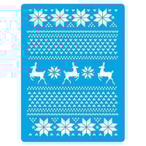 Pochoir plastique souple réutilisable 18,5 x 14,5 cm Fabrika Decoru DECORATION DE NOEL 174