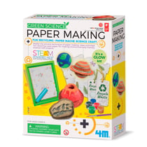 4M Kidzlabs GREEN SCIENCE: FABRICATION DE PAPIER, avec avec peinture brillante et des instructions  détaillées, en boîte 17x22x6cm, 5+ - Version Anglaise