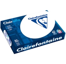 Lot de 5 Ramettes de 500 feuilles de papier A4 80g EFC blanc CLAIREFONTAINE