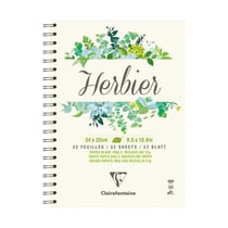 Carnet à spirale Herbier - 24x32cm - 64 pages - Clairefontaine
