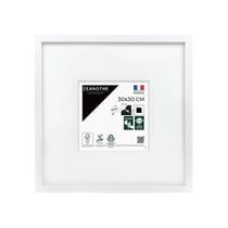Cadre photo Wild blanc 30x30 cm avec passe-partout 13x13 cm